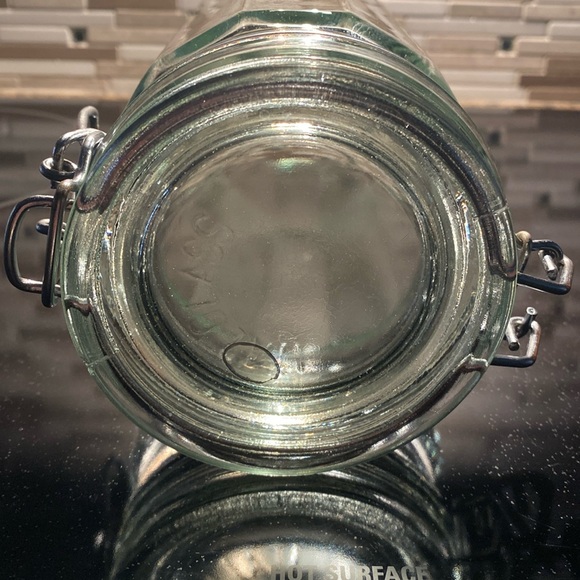 Vintage Pasta Storage Clip Top Glass Jar - Picture 4 of 8